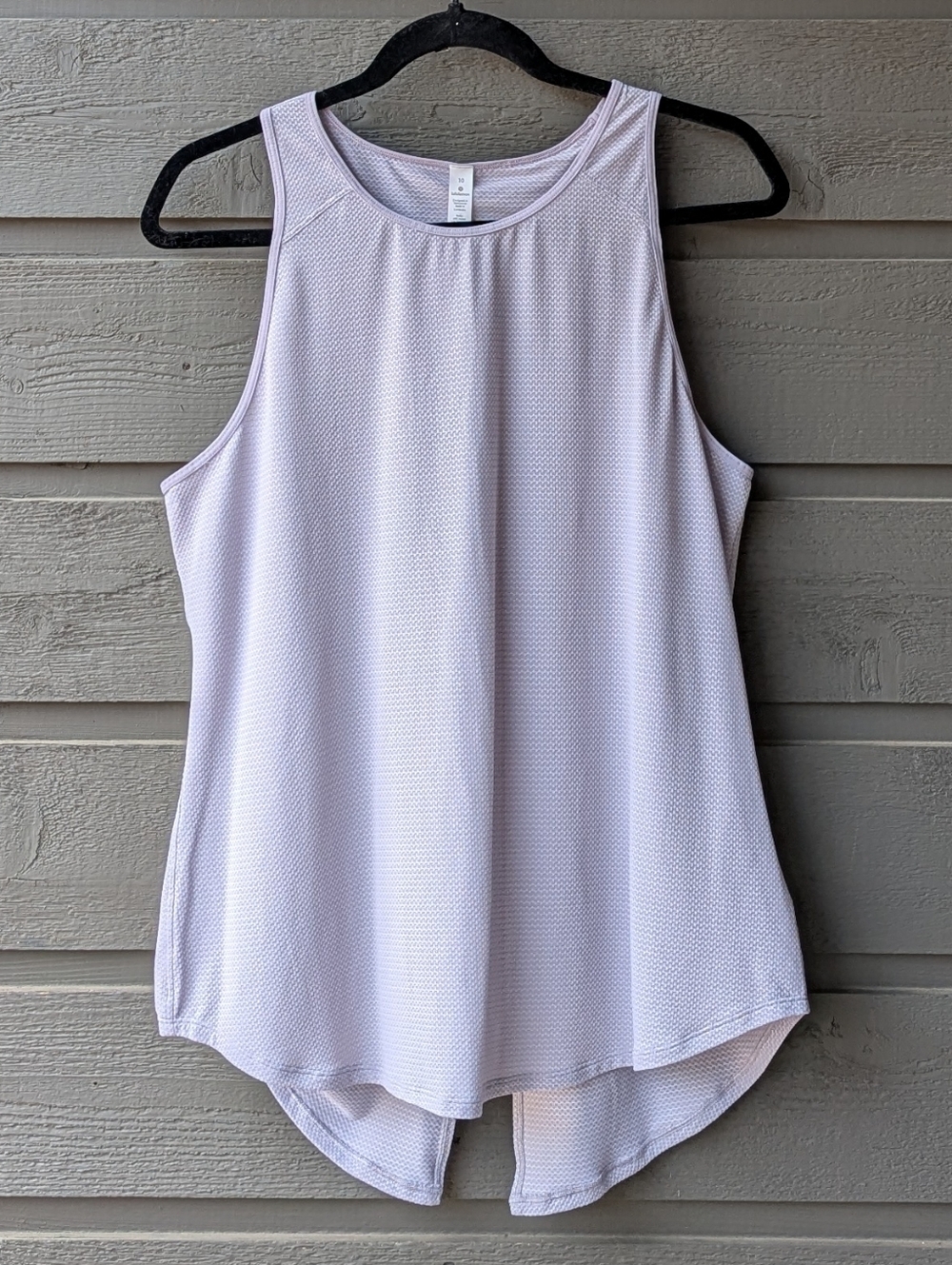 Lululemon Open Up Tank Heathered Lavender Grey / Lavender Grey Size 10